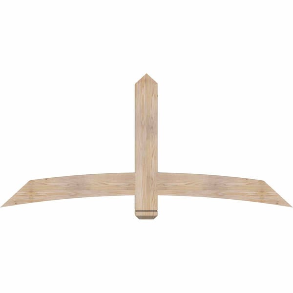 Ekena Millwork Bellingham Smooth Timber Gable Bracket, Douglas Fir, 72"W x 33"H x 5 1/2"D x 5 1/2"F, 11/12 Pitch GBW072X33X0606BEL00SDF - main